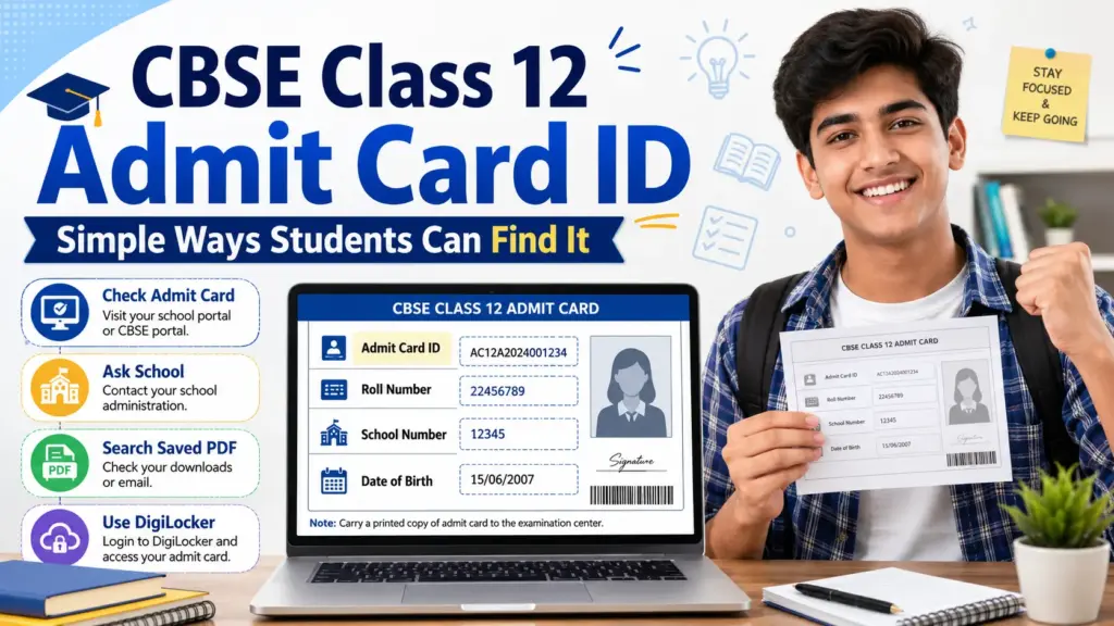 CBSE class 12 admit card id