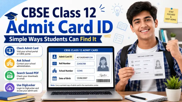 CBSE class 12 admit card id