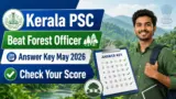 Kerala PSC Beat forest officer answer key