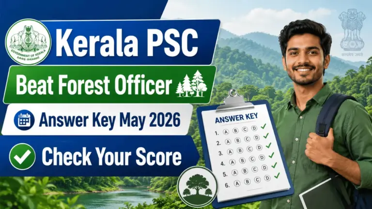 Kerala PSC Beat forest officer answer key