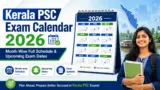 Kerala PSC Exam calendar 2026