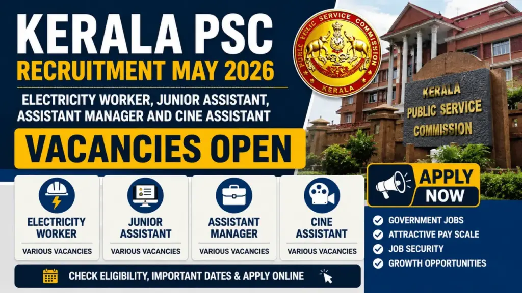 Kerala PSC recruitment 2026