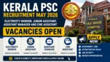 Kerala PSC recruitment 2026