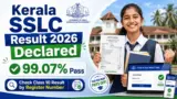 Kerala SSLC Result 2026 declared