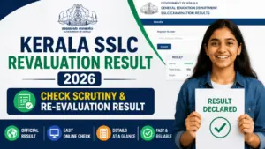 Kerala SSLC Revaluation Result 2026 — Check Scrutiny and Re-evaluation Result