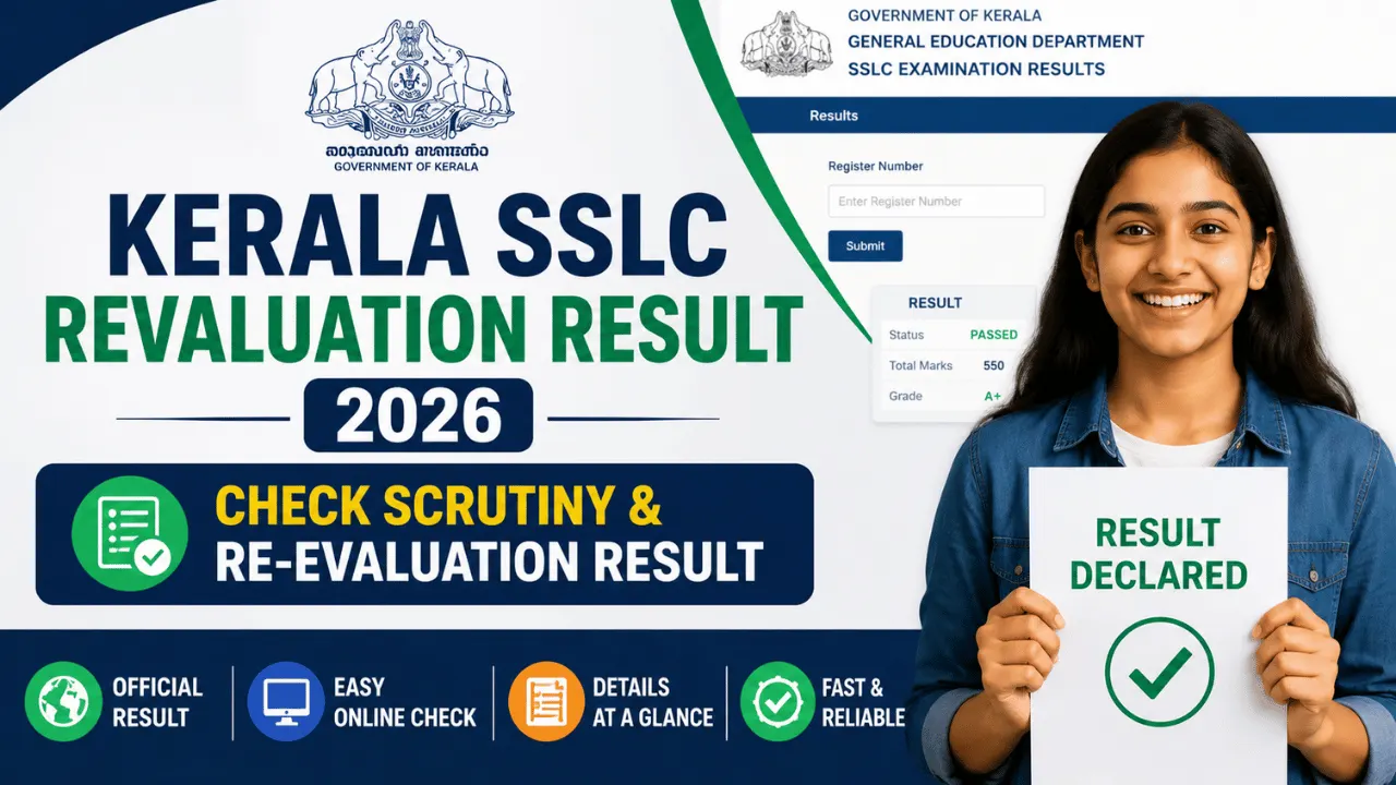 Kerala SSLC Revaluation result 2026 new