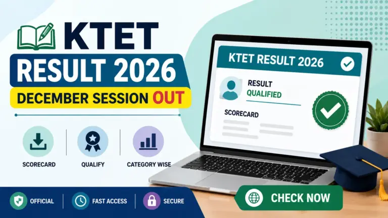 ktet result 2026 december declared