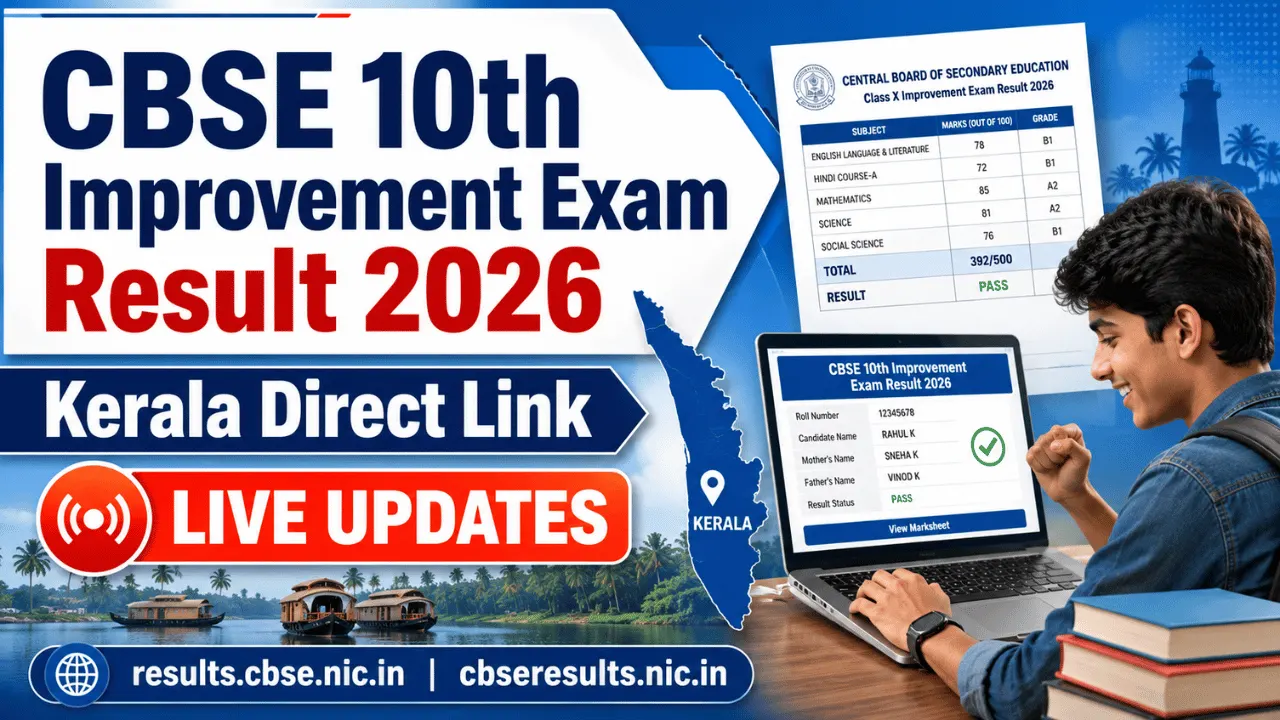 CBSE 10th improvement exam result 2026 kerala