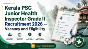 Kerala PSC Junior Health Inspector Grade II Recruitment 2026 — Vacancy and Eligibility