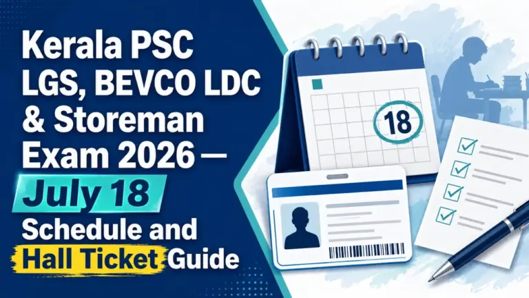Kerala PSC LGS BEVCO